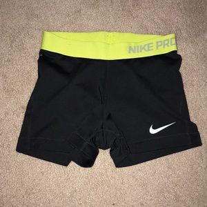 Nike pro spandex shorts
